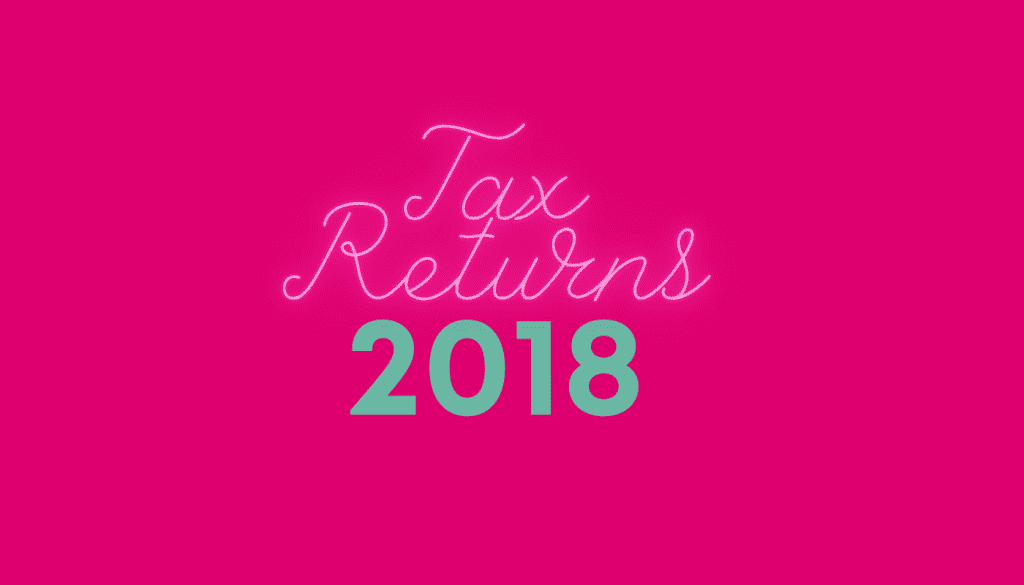 2018 tax reuturns