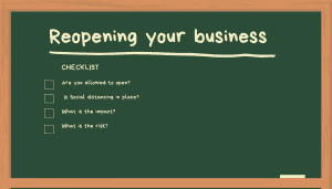 Haverhill Accountants & Software Reopening your business chalk board