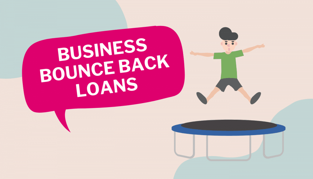 Business bounce back loan - boy on trampoline