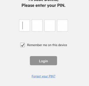 Pin number