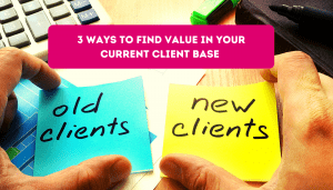 old clients and new clients post it note