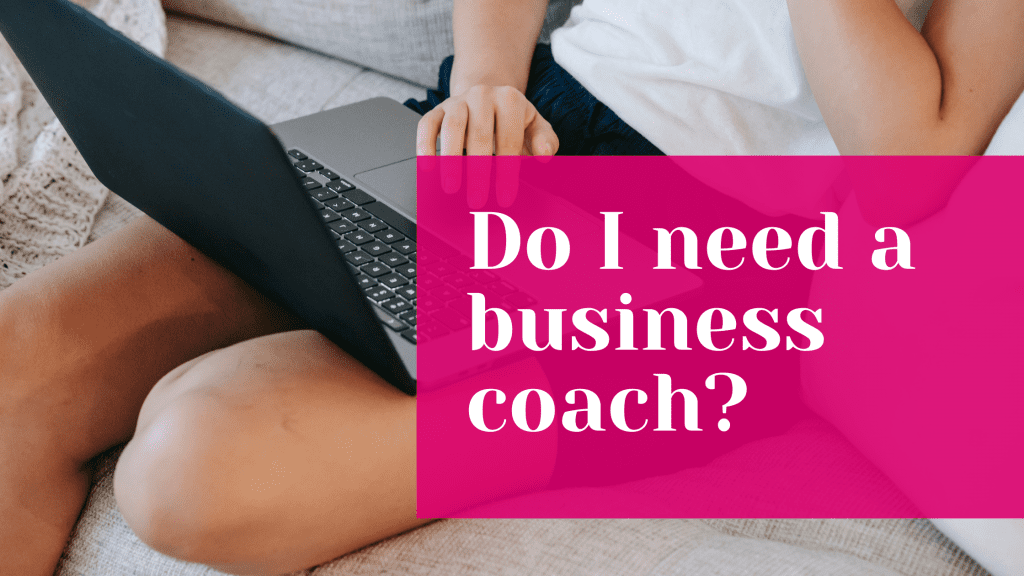 business coach on laptop